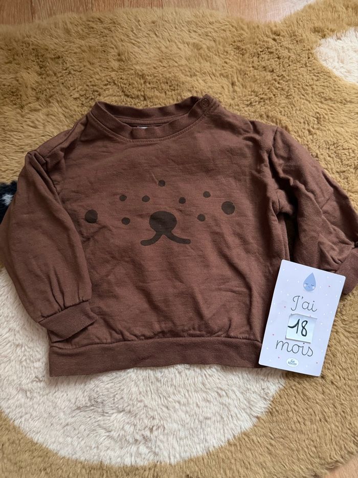 Sweat marron chien MIFFY t.18m