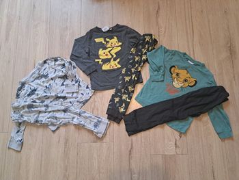 Lot 3 pyjamas garçon disney pokemon dinosaures 4ans