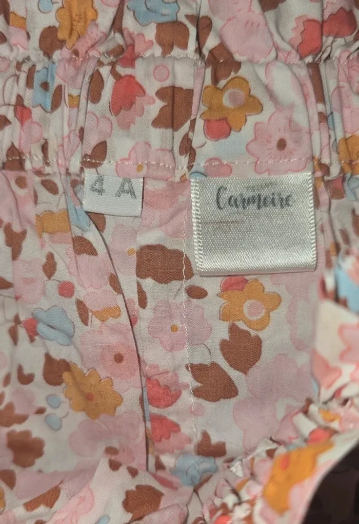 Jupette en liberty betsy écureuil, 4 ans, créatrice L'armoire rose - photo numéro 3