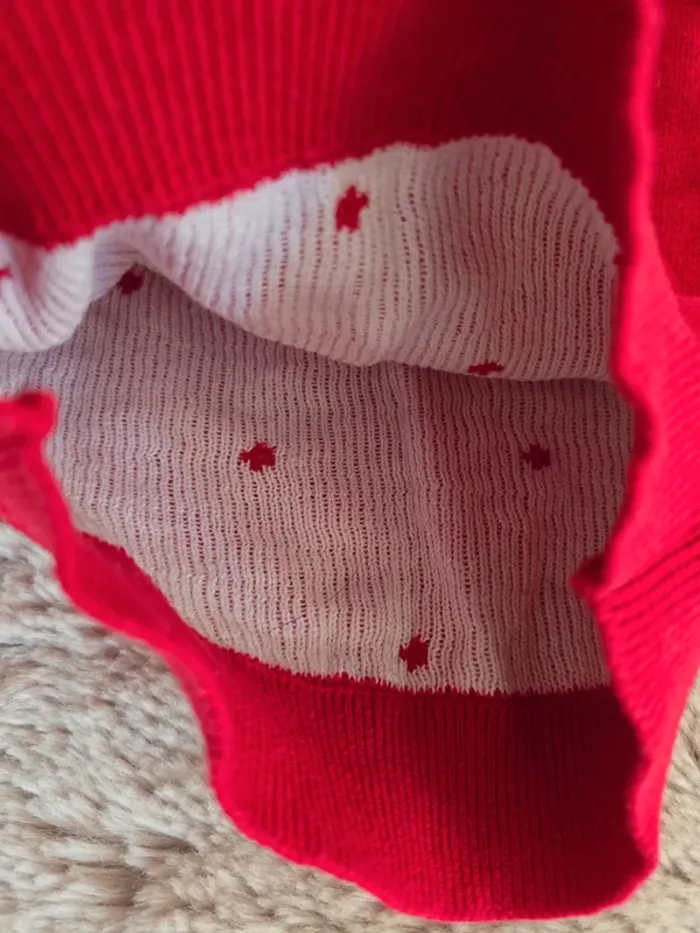 Adorable robe pull rouge Pat et Ripaton - photo numéro 4