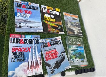 Lot de 6 magazines air forces et air&cosmos