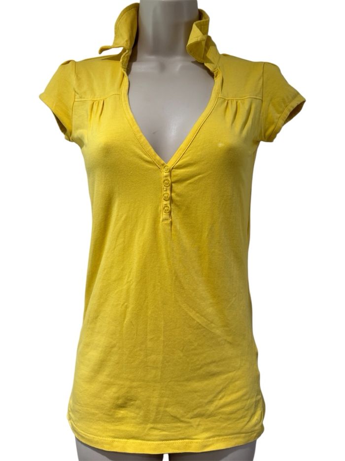 T-shirt polo, Pimkie, taille 36 jaune - photo numéro 4