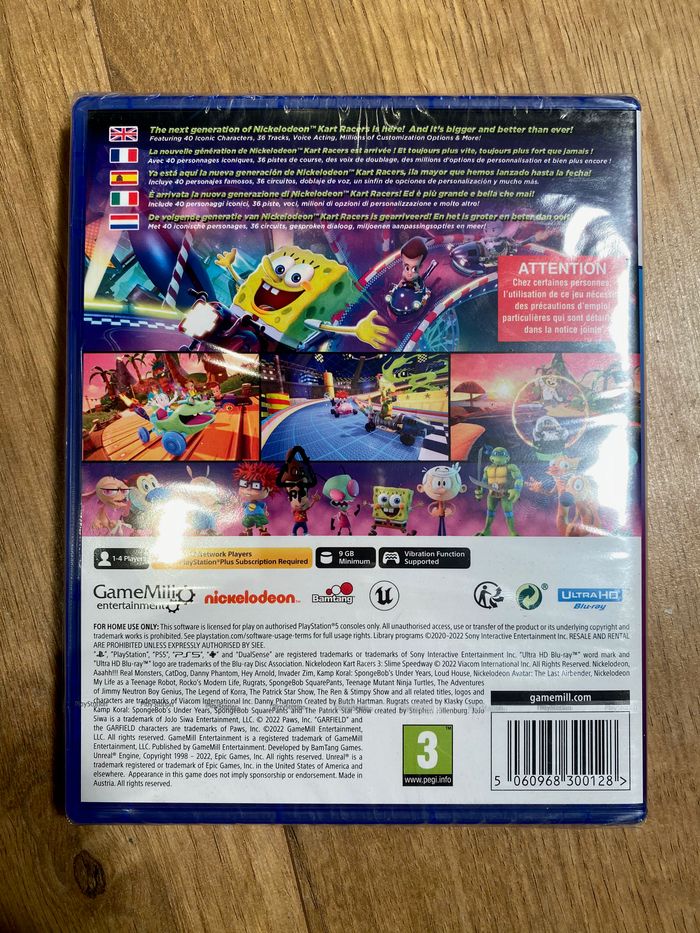 Kart racers 3 slime speedway , nickelodeon - PS5 - jeu neuf sous blister - photo numéro 5