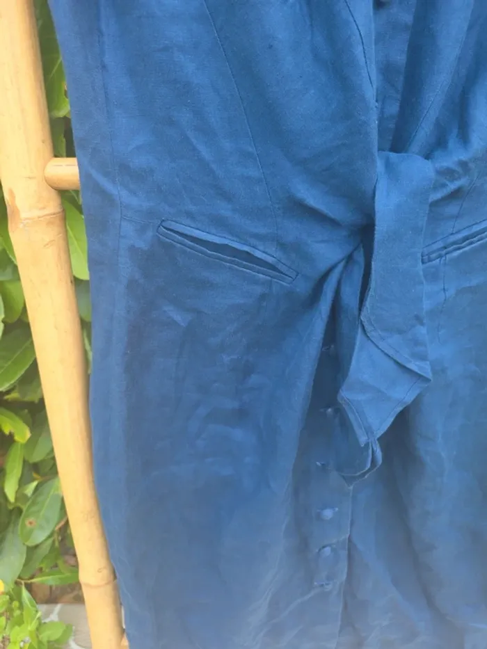 Robe Vintage Marine avec épaulettes - photo numéro 4