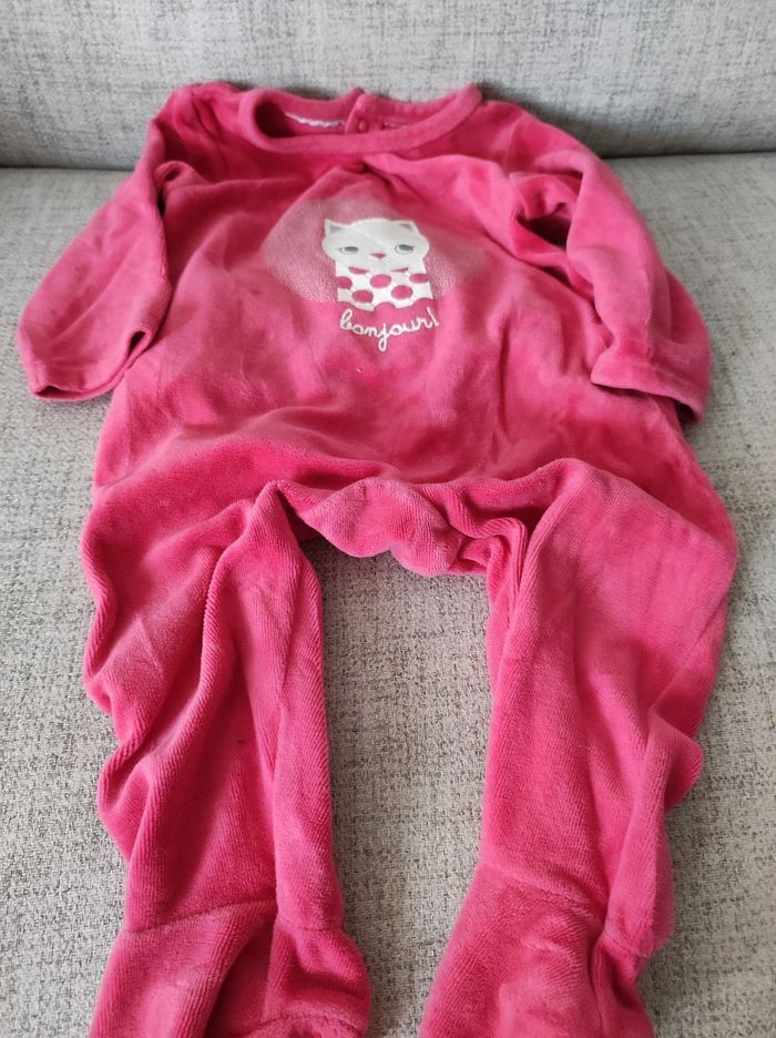 Pyjama 12 mois rose - photo numéro 3