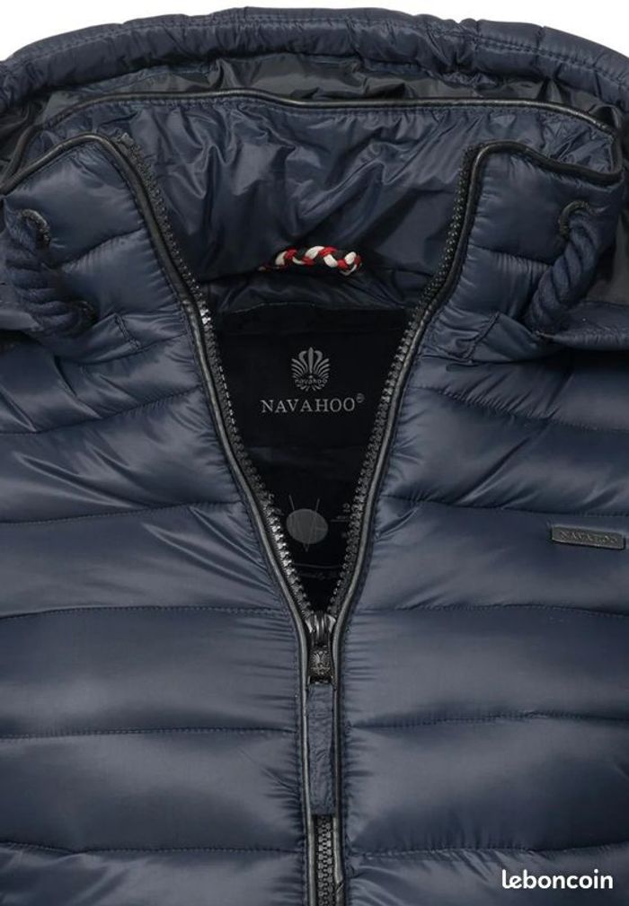 Zalando - Navahoo Lulana, Veste matelassée pour Dame mi-Saison Bleu Foncé XXL - Zalando - photo numéro 3