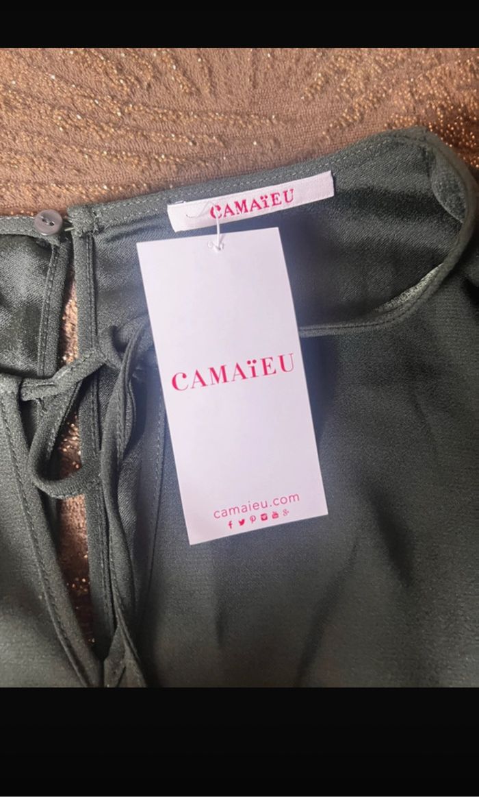 Magnifique robe camaïeu 38 brodée - photo numéro 3