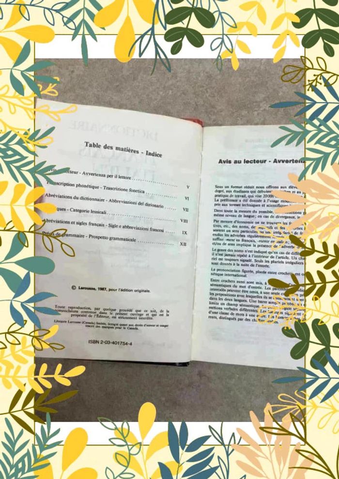 Dictionnaire français italien Larousse - photo numéro 3