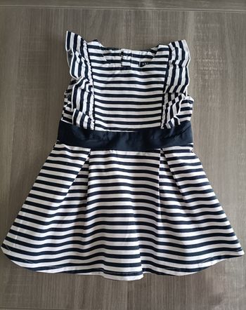 Robe d'été rayée sans manches 6 mois