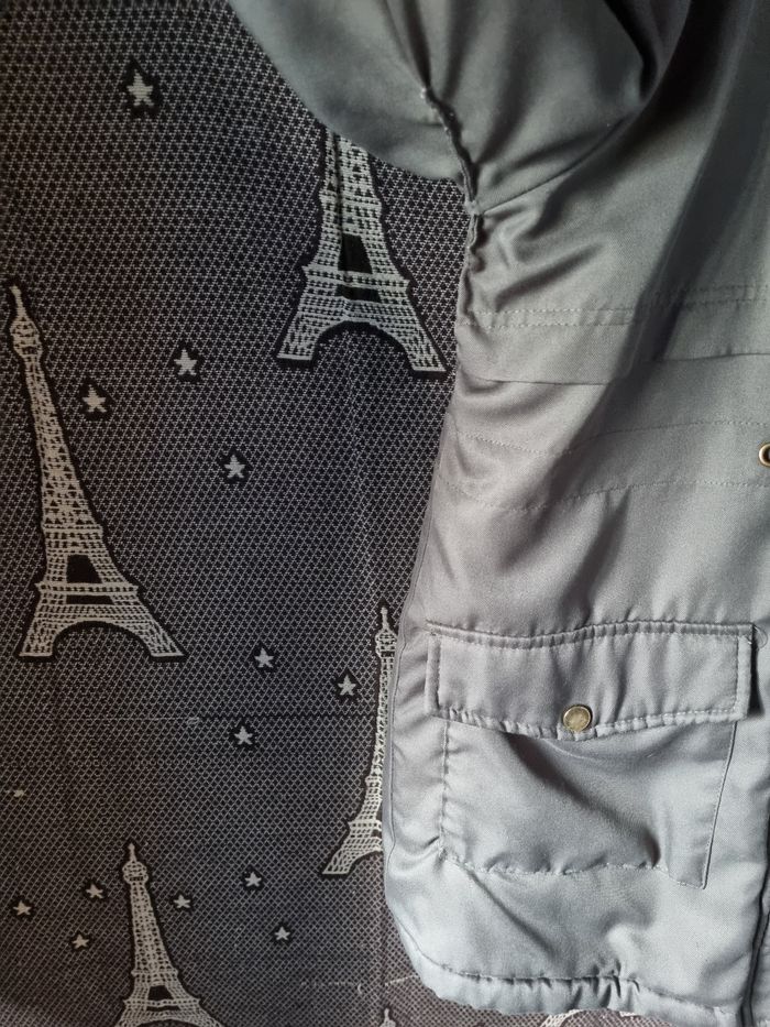 Parka déperlante kaki à capuche intérieur fausse fourrure 12ans très doux et chaud - photo numéro 10