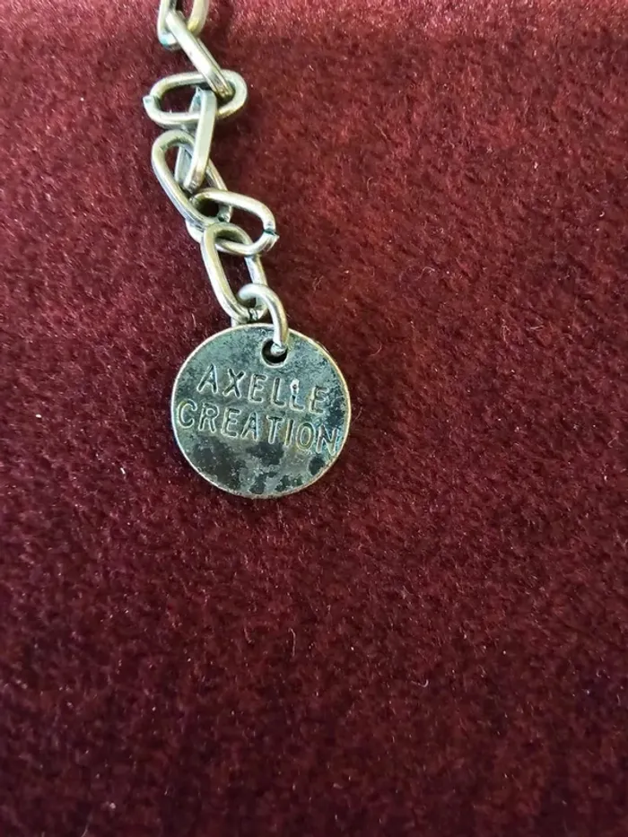 Collier femme bohème chic Axelle Création – Perles et médaillons argentés - photo numéro 3
