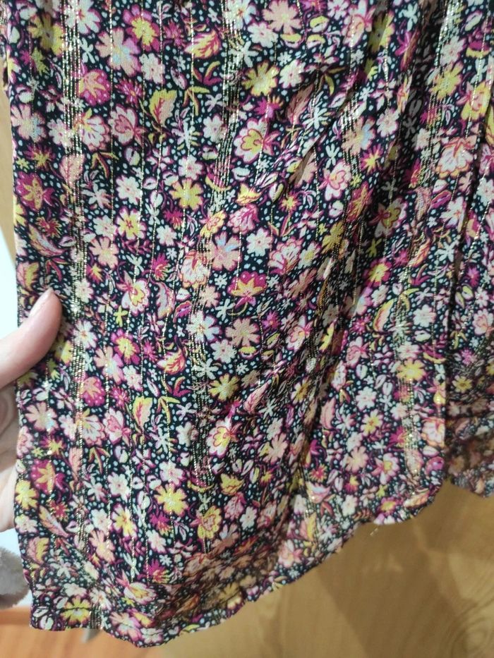 Mango. Robe à imprimé fleurs pailletées. Taille XXS. - photo numéro 2