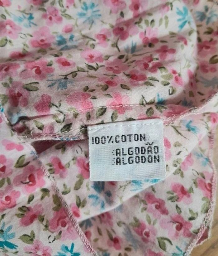 Blouse rose fleurie 12 mois - photo numéro 5