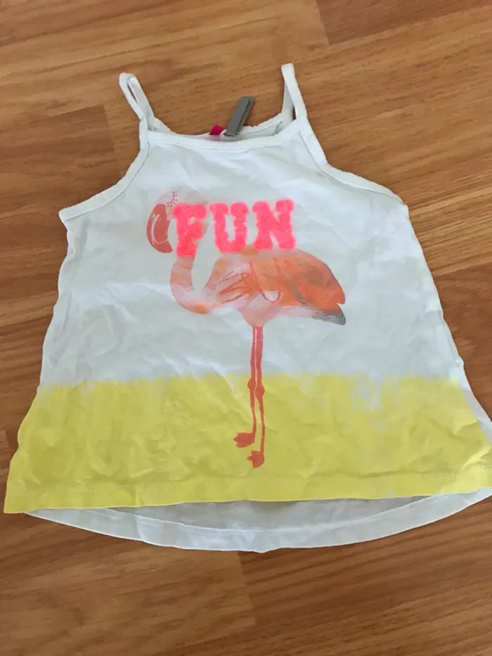 Debardeur orchestra 2 ans flamant rose