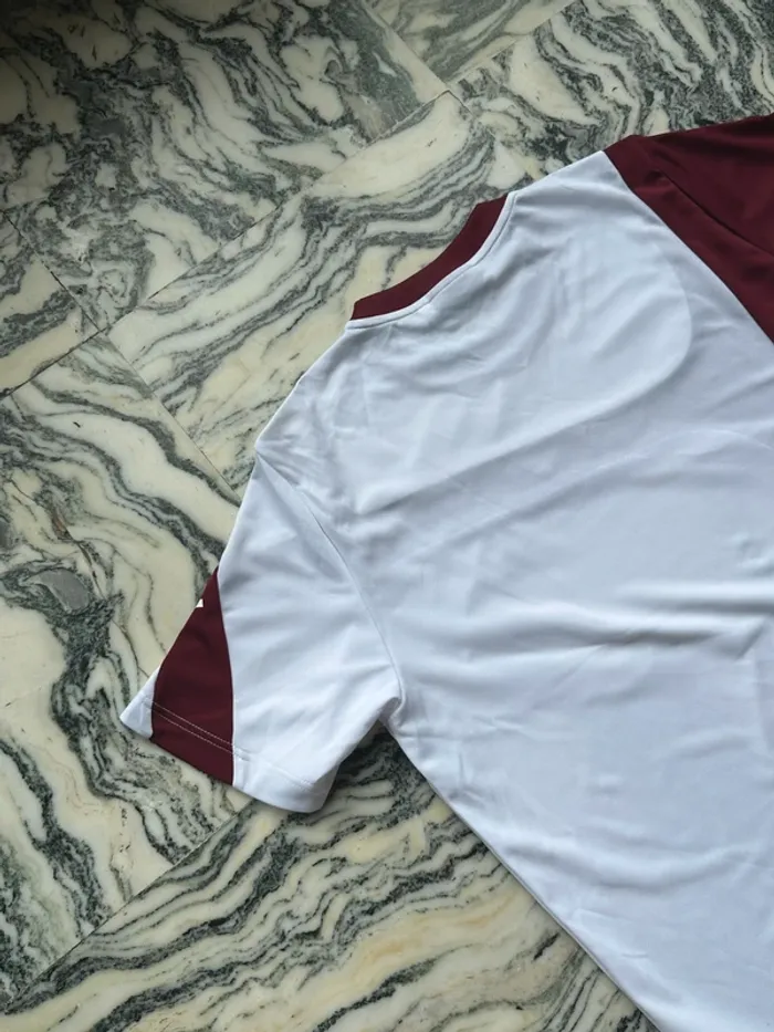 T-shirt vintage lotto blanc et bordeaux taille XXL - photo numéro 8