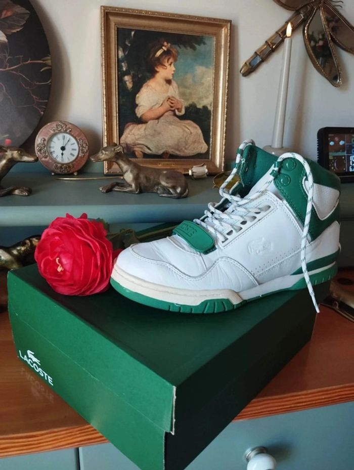 🍒 Baskets Montantes Lacoste Missouri Mid 319 White & Green T42🍒 - photo numéro 16