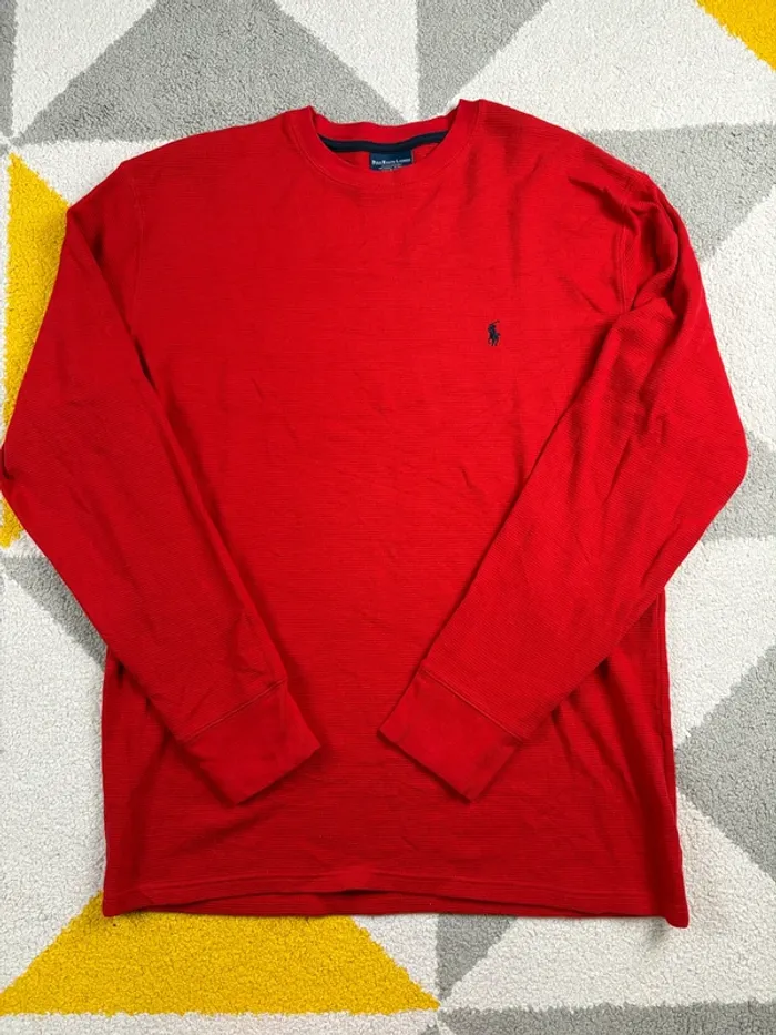 Tee-shirt à manches longues Polo Ralph Lauren | Rouge | Taille XL - photo numéro 2