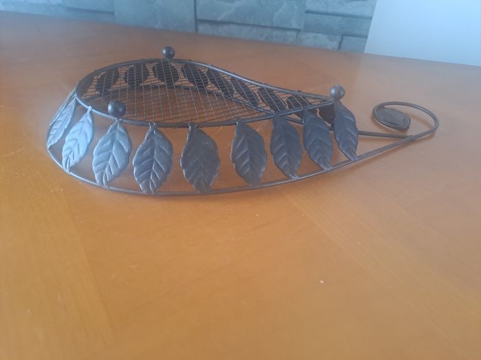 Vide poche en fer forgé léger marron - photo numéro 6