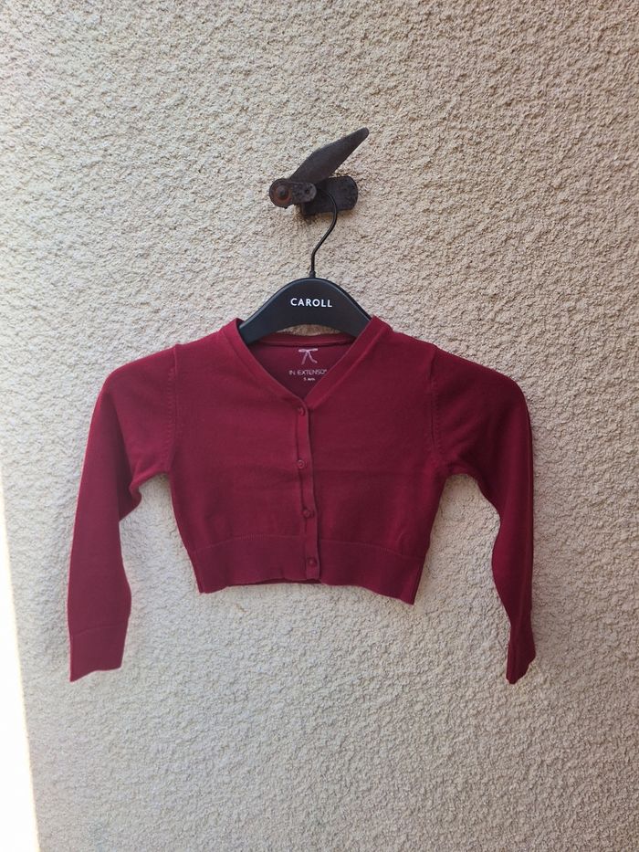 👚 Gilet court à manches longues In Extenso 5 ans