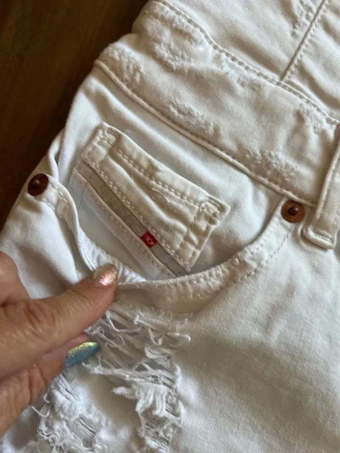 Short jeans blanc diesel xs - photo numéro 3