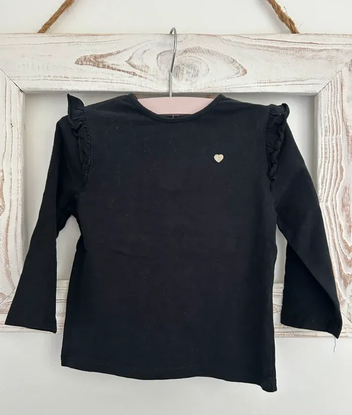 T-shirt manches longues fille 18 mois