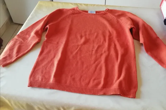 Pull été en coton Camaïeu orange t. 1 mais 38