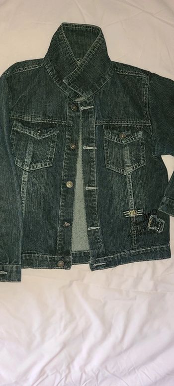 Veste en jean foncé mixte 12 ans