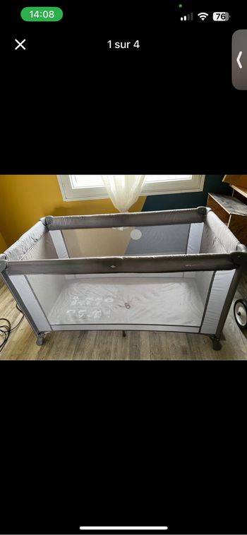 Lit parapluie avec matelas supplémentaire