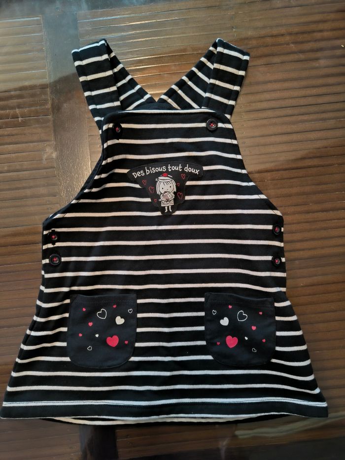 Ensemble fille robe + t-shirt manche longue 12 mois - photo numéro 2