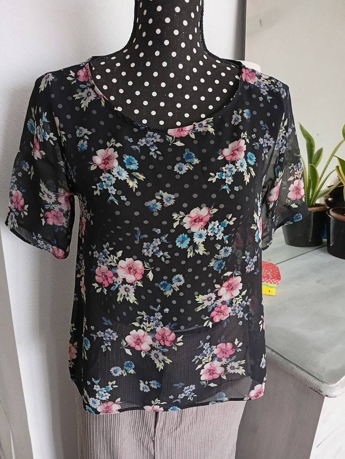 Blouse manches courtes. New Look 38