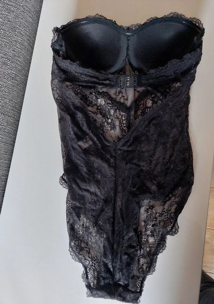 Body bustier noir dentelle Etam 90B - photo numéro 3