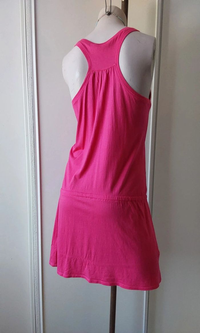 Robe rose d été coton modal T 40 - photo numéro 5