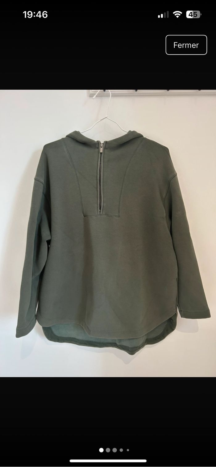 Sweat long à capuche