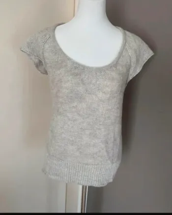 Vanessa Bruno, pull gris angora et alpaga
