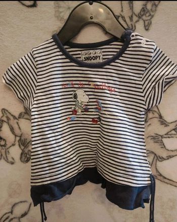 Haut manche courte t-shirt 18 mois Snoopy