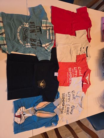 Lot 7 t-shirts manches courtes