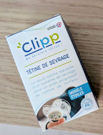 Tétine Clipp de sevrage 