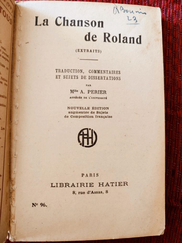 Livre ancien, rare : La chanson de Roland - photo numéro 2