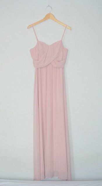 Robe rose claire à bretelles réglables H&M taille 46