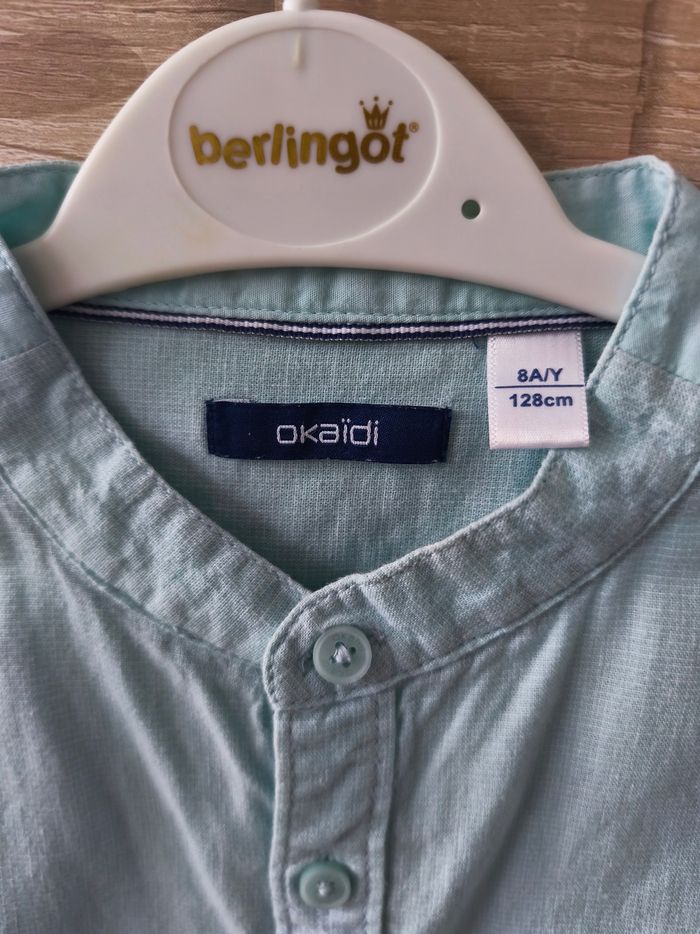 Chemise manches longues col mao Okaïdi - photo numéro 2