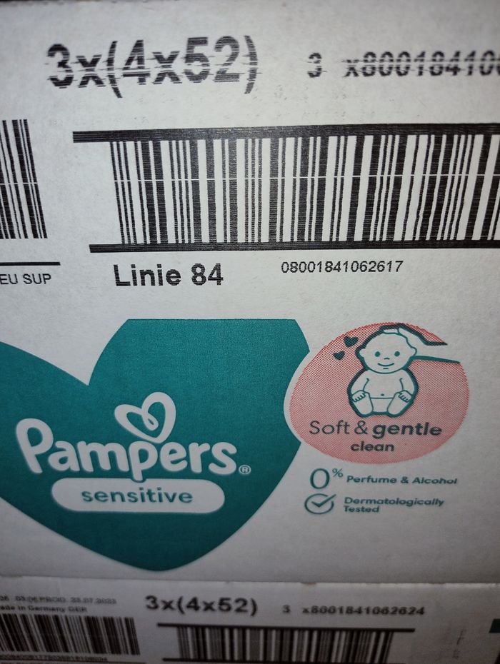 Lingettes Pampers sensitive - photo numéro 2
