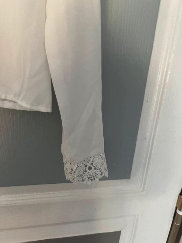 Magnifique Haut blanc dentelle shein 40 42 - photo numéro 2