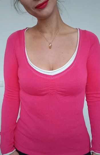 Pull fin décolleté féminin MNG taille 36