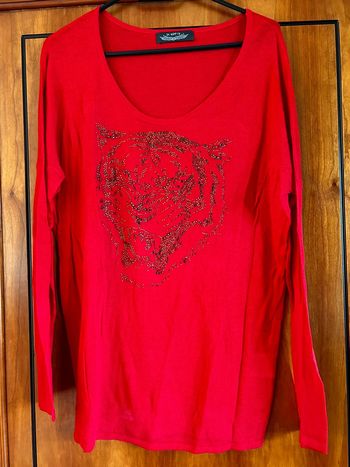 T-shirt manches longues rouge It Hippie taille unique