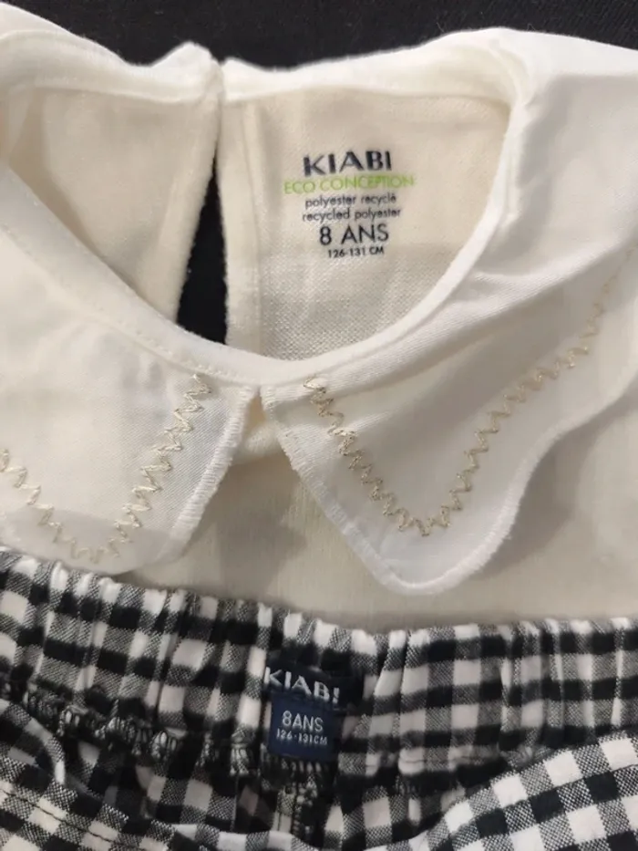 Ensemble Kiabi 8 ans pull jupe short vichy - photo numéro 4