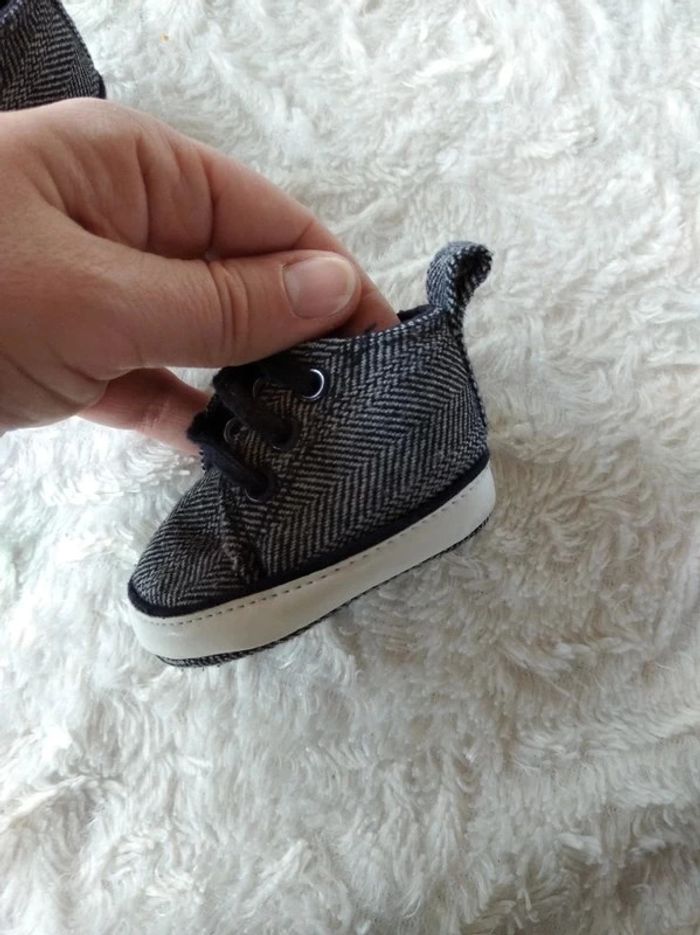 Chaussures bébé style basket Garçon 0/3 mois - photo numéro 7