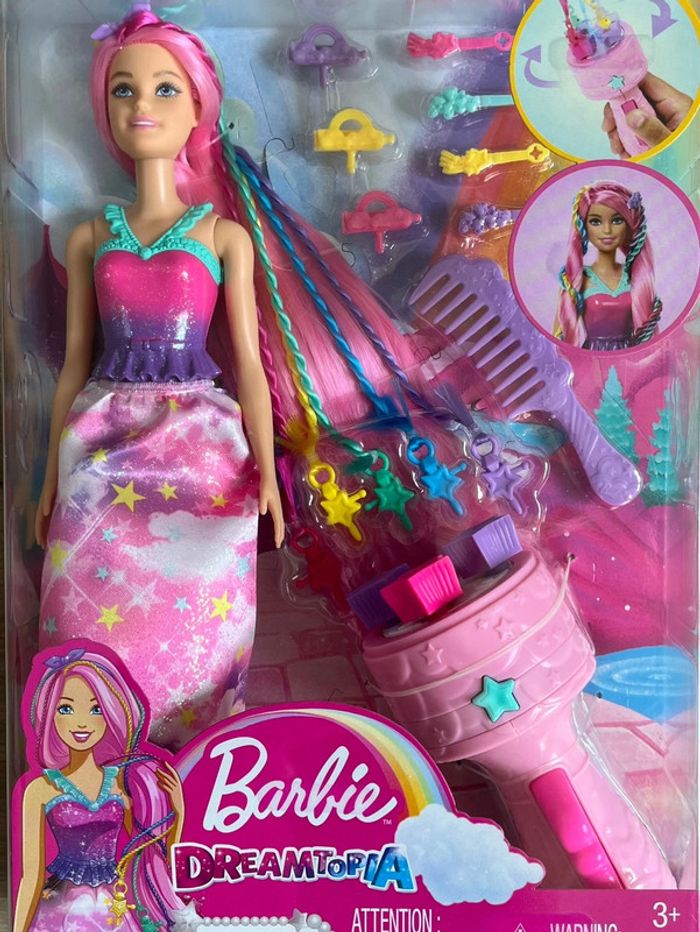 Barbie Dreamtopia rose Princesse Tresses Magiques Mattel 3+ - photo numéro 2
