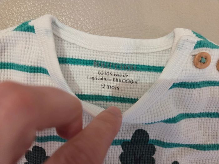 T-Shirt manches longues Bout'chou 9 mois - photo numéro 2