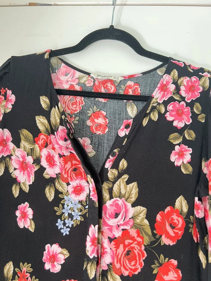 Robe longue fluide imprimée fleurs taille 36 - photo numéro 4
