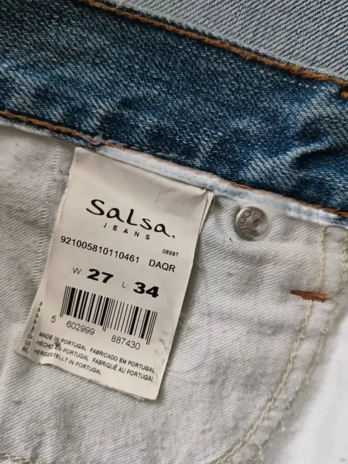 Jean vintage y2k SALSA ,coupe flare ,taille basse ,100 % coton - photo numéro 14
